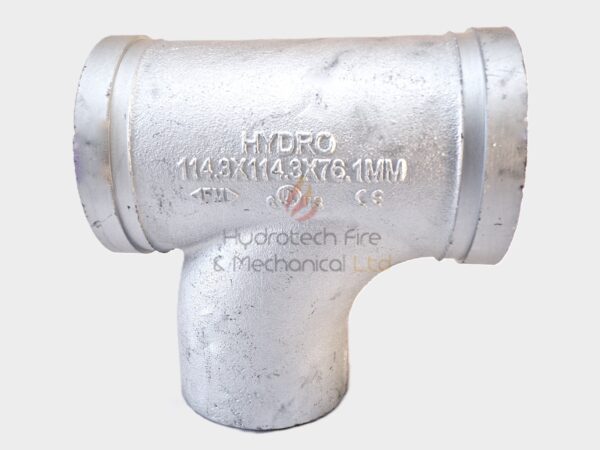 Dry Riser Pitcher Tee 4" Grooved, 2.5" threaded for Male outlet